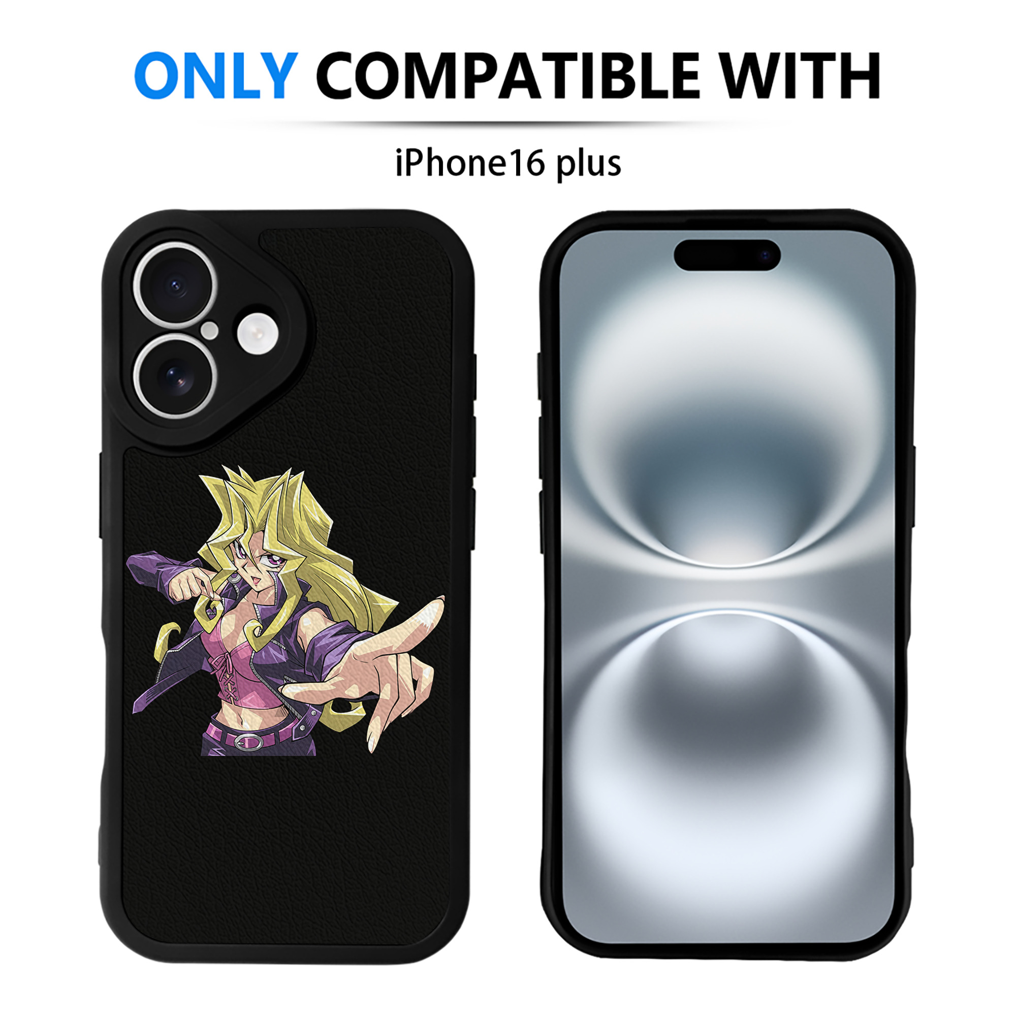 遊☆戯☆王 Yu-Gi-Oh! 【iPhone 16シリーズ対応】シリコンスマホケース（レザー調） 材質：シリコン